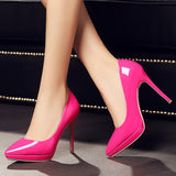 Stiletto pointed high heels