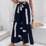 Fashionable Printed High-Waist Wide-Leg Pants For Women